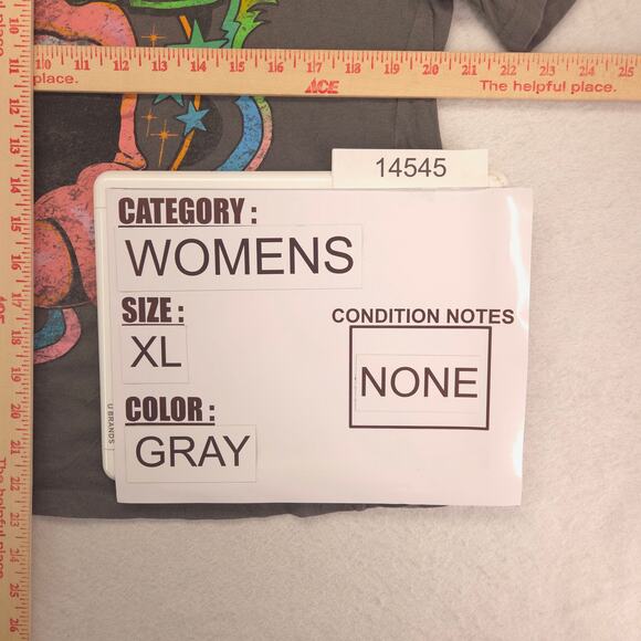 Rolling Stones Band Crew Neck Short Sleeve Graphic T Shirt Womens Size XL Gray - Picture 8 of 9